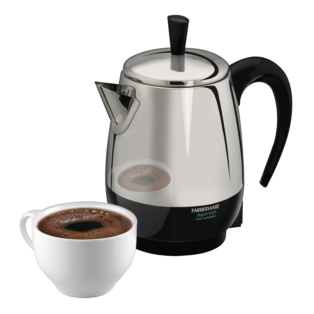 Small Percolator 4-Cup Percolator Farberware Stainless Steel Percolator FCP240