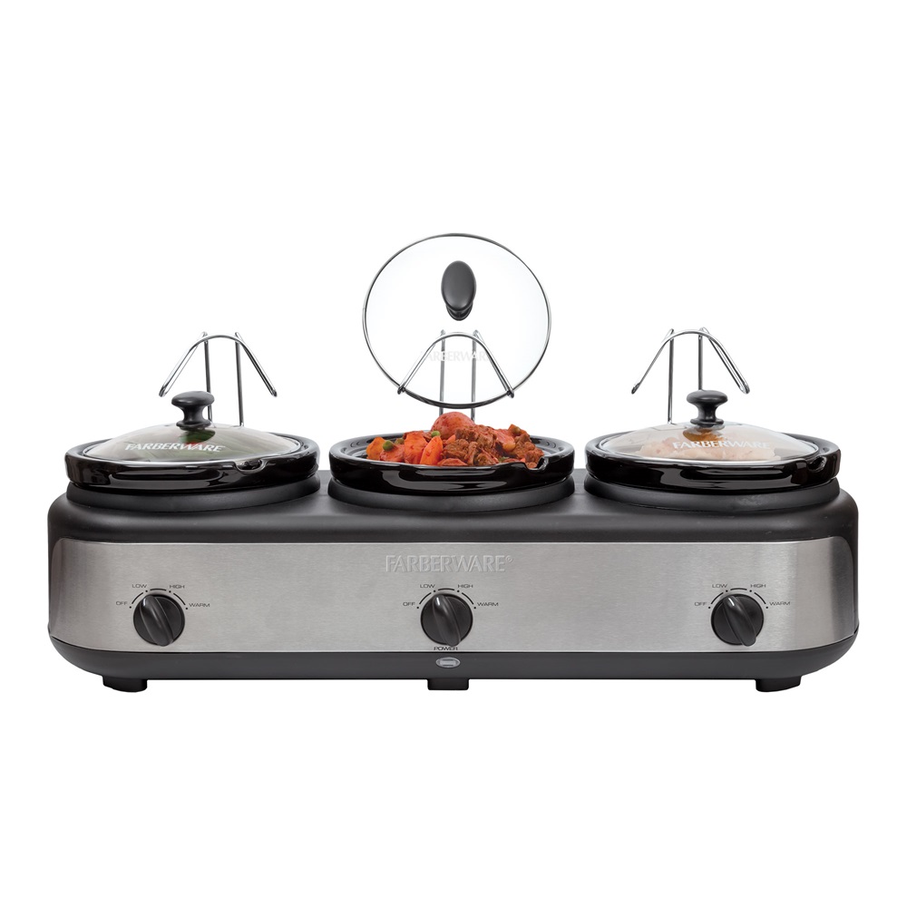 3Crock 2.5 Qt. Triple Slow Cooker Farberware